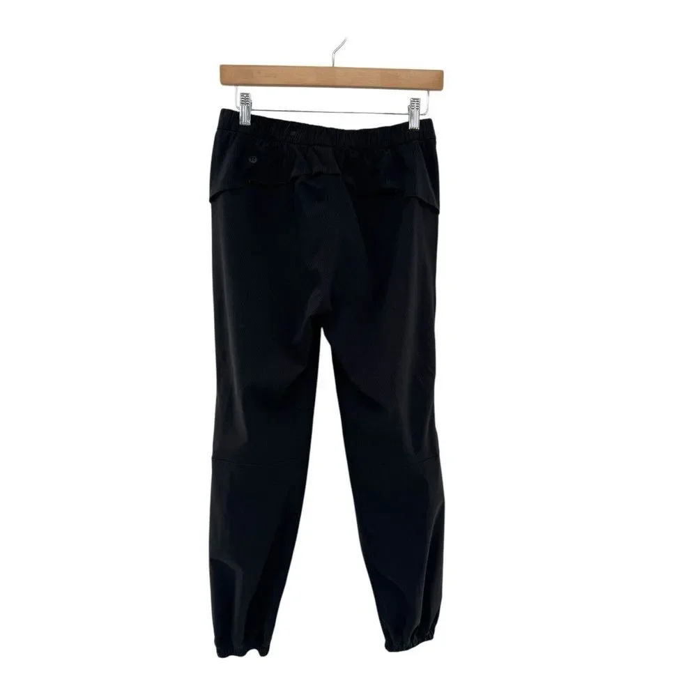 Lululemon Jogger Women's‎ 4 Essential Affinity Mid Rise Pants Black Athleisure